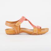 Womens Timberland Lola Bay Canvas 27674 Pink Tan Strap Casual Sandals